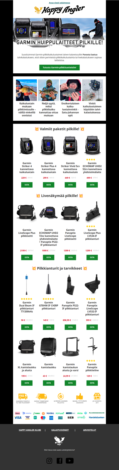 💥 Garmin: Parasta laatua talvikalastukseen!