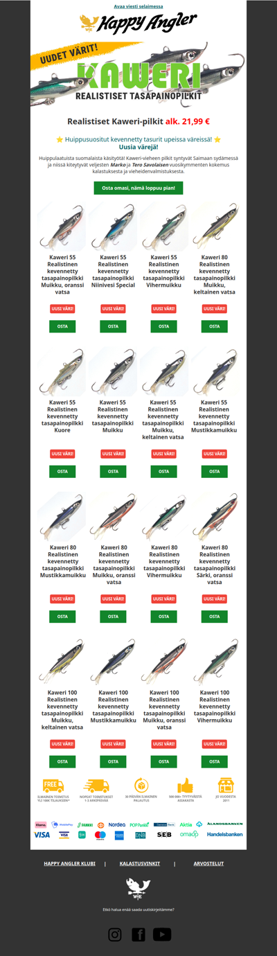 UUTUUS: Kaweri tasapainopilkkien uudet värit!