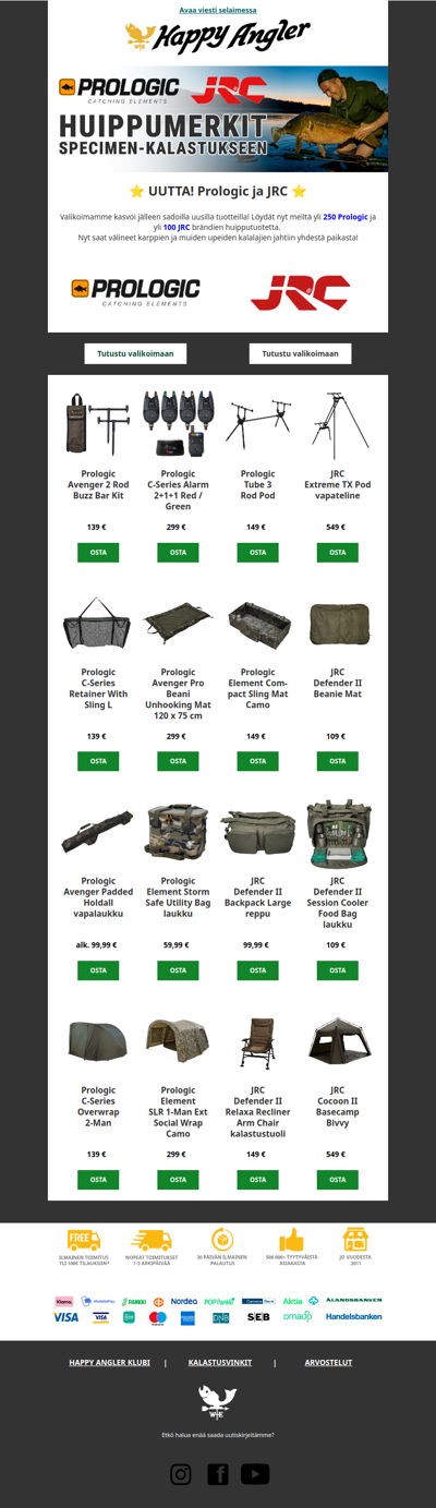 ⭐ UUTTA! Prologic ja JRC