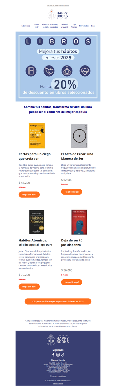 🚀📚¡20% de descuento en libros clave! Nuevos hábitos, nuevas metas