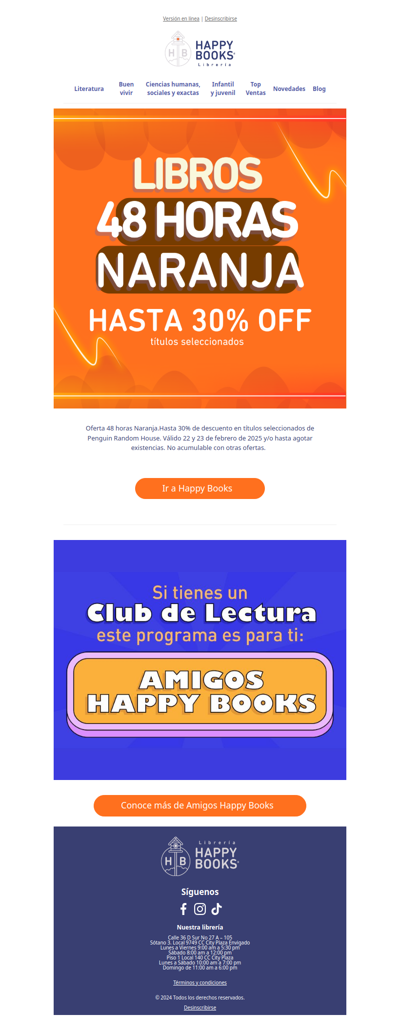 📚 ¡Solo 48 horas! Hasta 30% DCTO. en los mejores libros 🔥