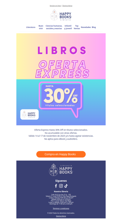 ¡OFERTA EXPRESS activa! 📚