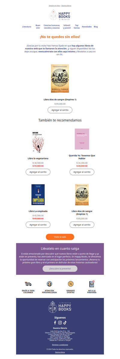 ¡Llévate los libros que te gustaron!