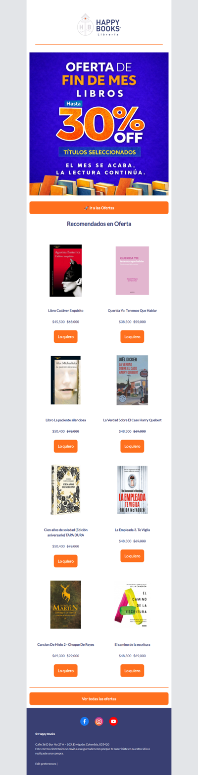 Antes de que termine el mes