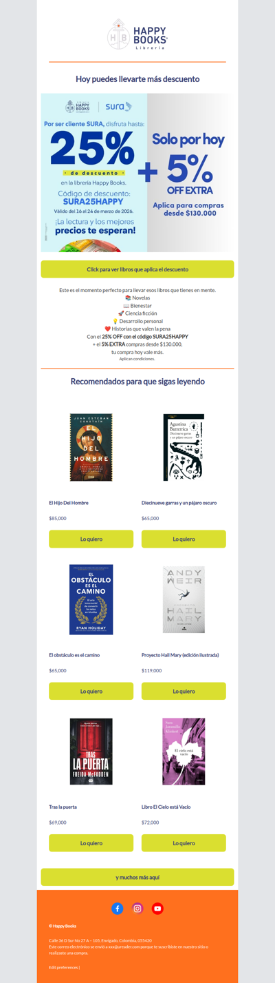 Solo hoy: suma 5% EXTRA a tu compra