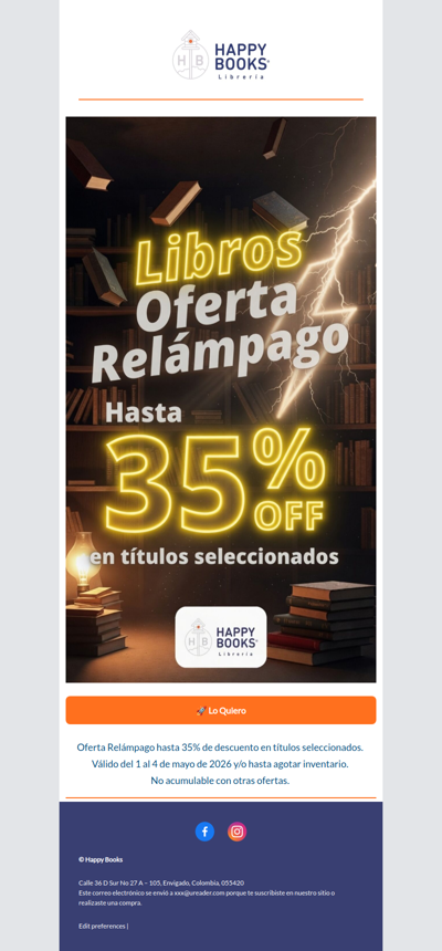 ⏳ Último día: hasta 35% OFF en libros