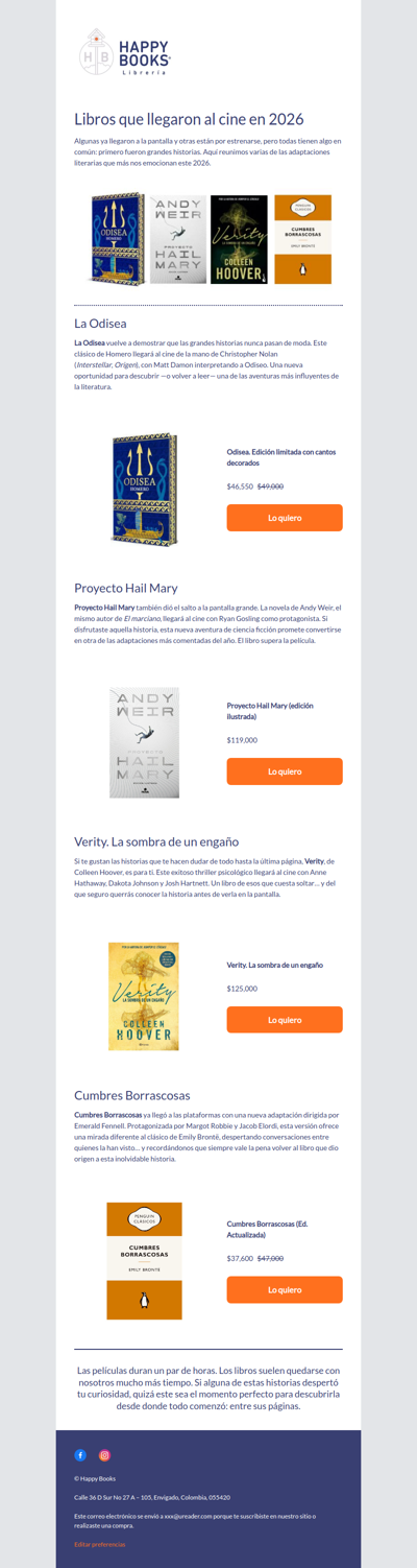 Del libro a la pantalla: las historias de 2026