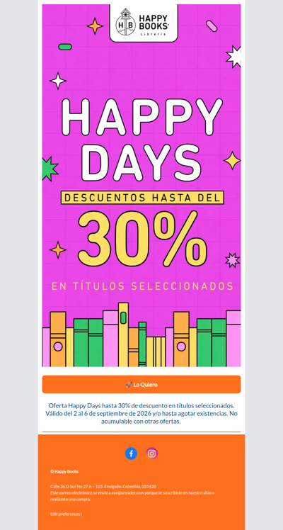 👀 Ese libro que tienes pendiente está en Happy Days