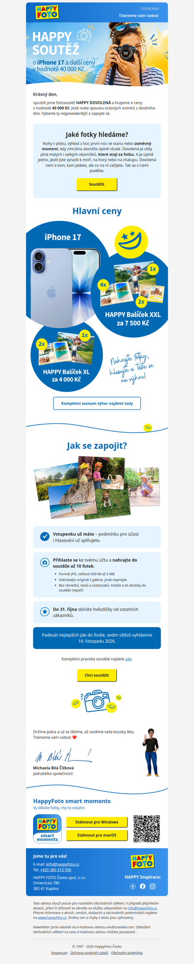 Zapojte se do HAPPY SOUTĚŽE 💛