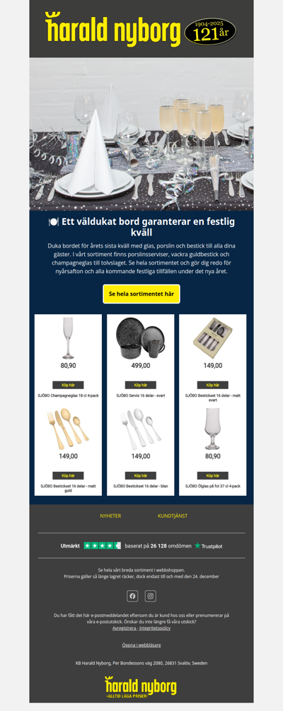 🍽️ Duka upp ett festligt nyårsbord