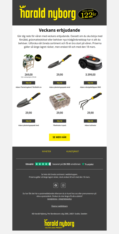 Gör dig redo för våren i trädgården 🌞