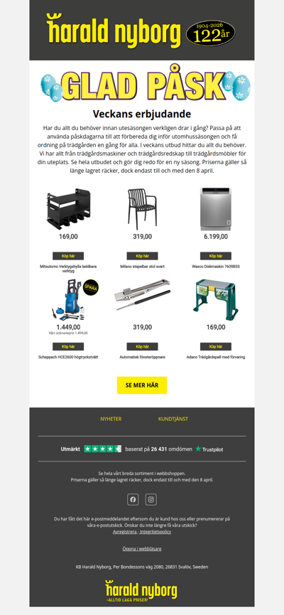 Välkomna våren – gör dig redo för utomhussäsongen i påsk 🐥