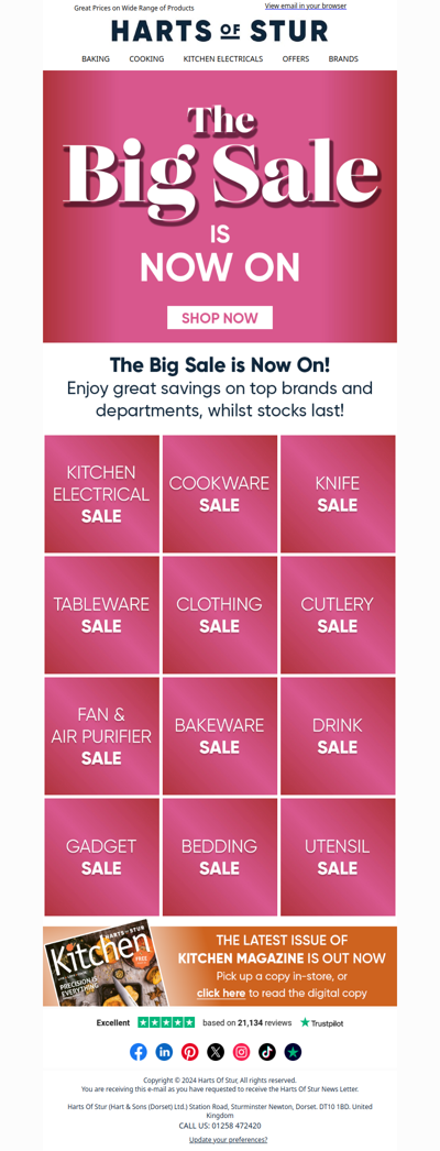 The Big Sale is Now On