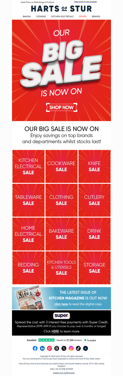 Our Big Sale is NOW ON