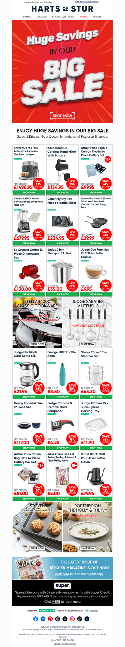 Our Big Sale continues with Huge Savings 🛍️