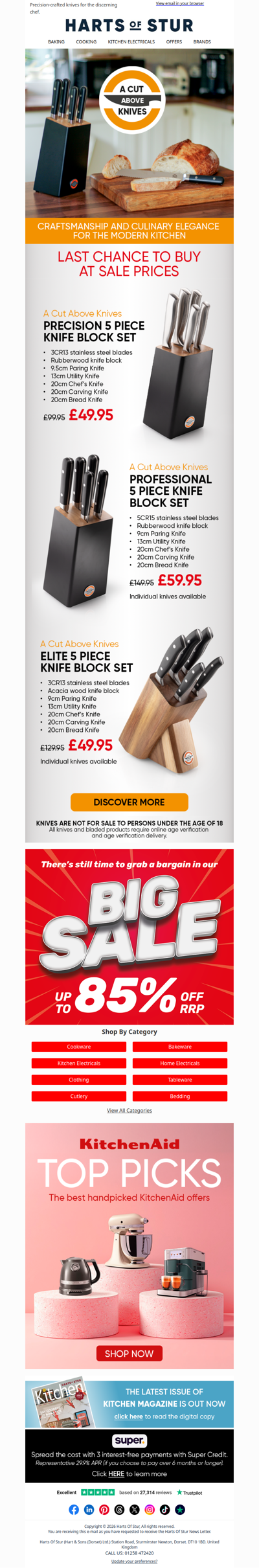 Discover the A Cut Above Knife Range