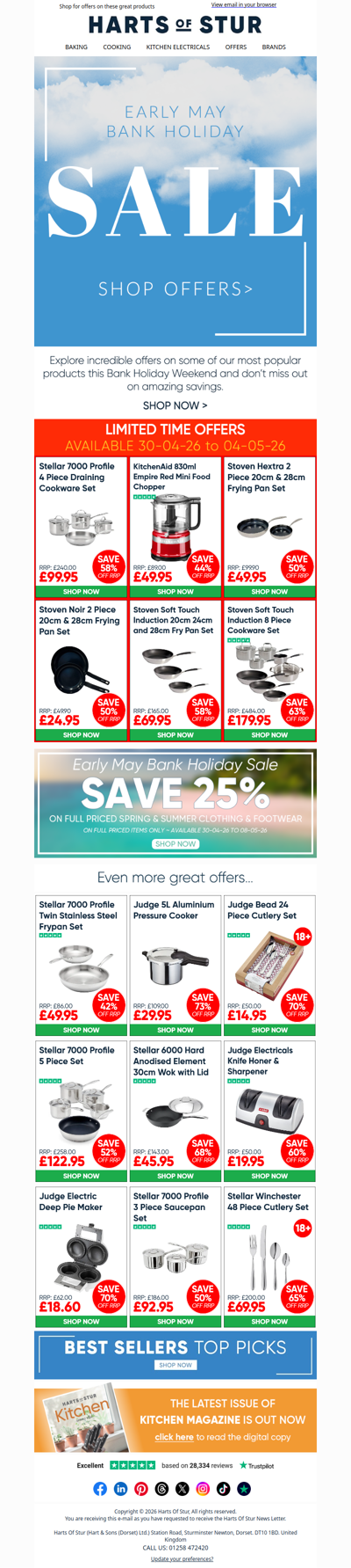 Our Early May Bank Holiday Sale is here...