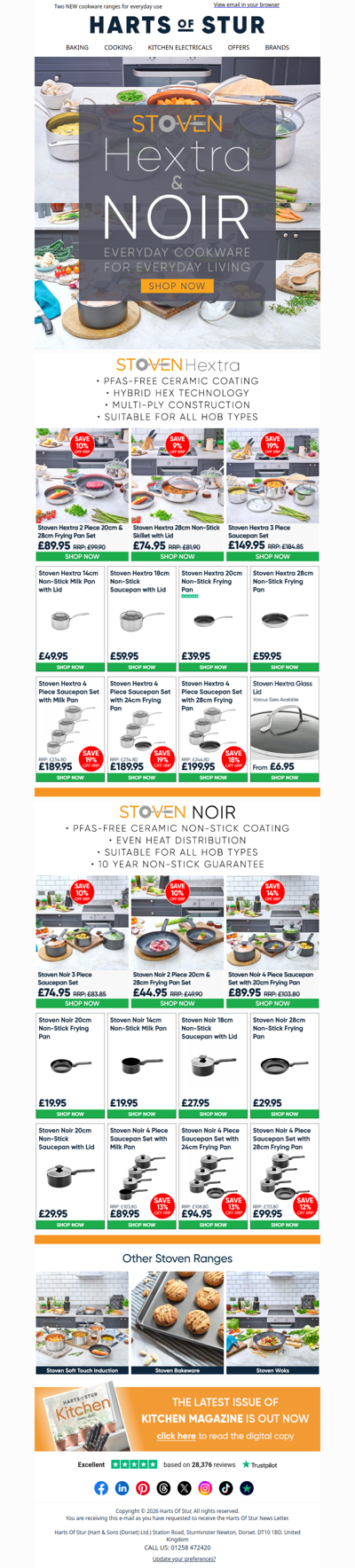 Stoven Hextra & Noir: Built for Everyday Cooking 🥘