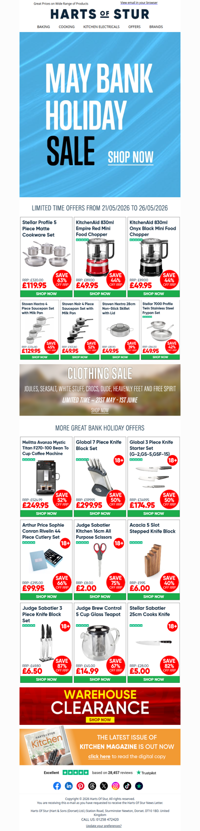 Our May Bank Holiday Sale is Back!