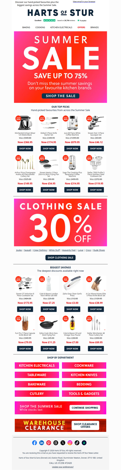 Summer Sale: Biggest Savings While Stocks Last ⌛