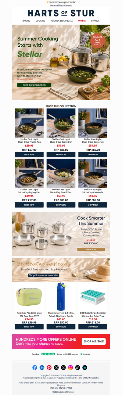 Stellar Summer Sale | Premium Cookware for Less