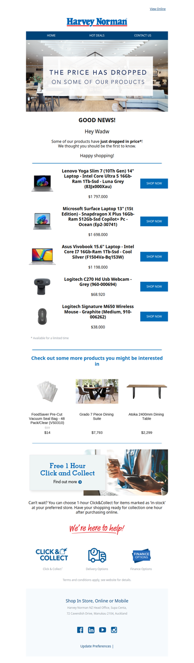 GOOD NEWS Wadw! We've dropped the price.