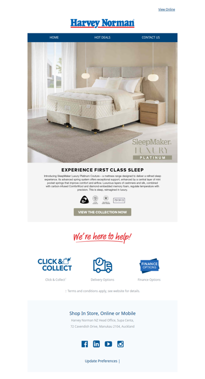 Introducing SleepMaker Luxury Platinum Couture