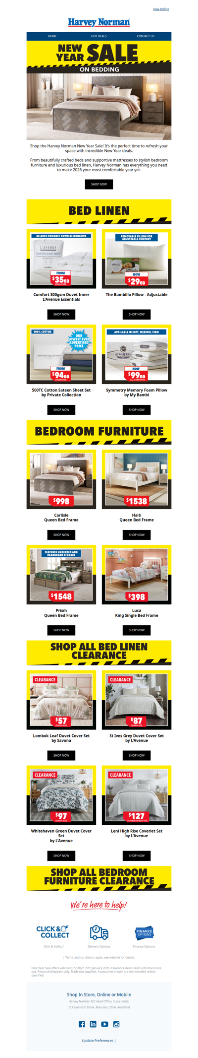 New Year Sale on Bedding!