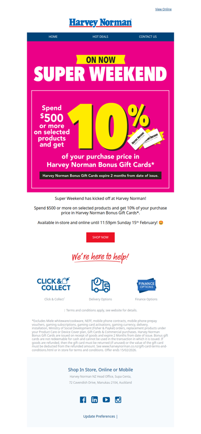 Super Weekend ON NOW!