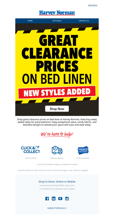 Great Clearance Prices on Bed Linen!