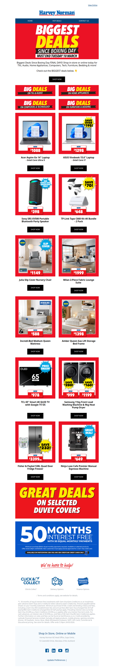 Our Biggest Deals Since Boxing Day are Ending Soon!