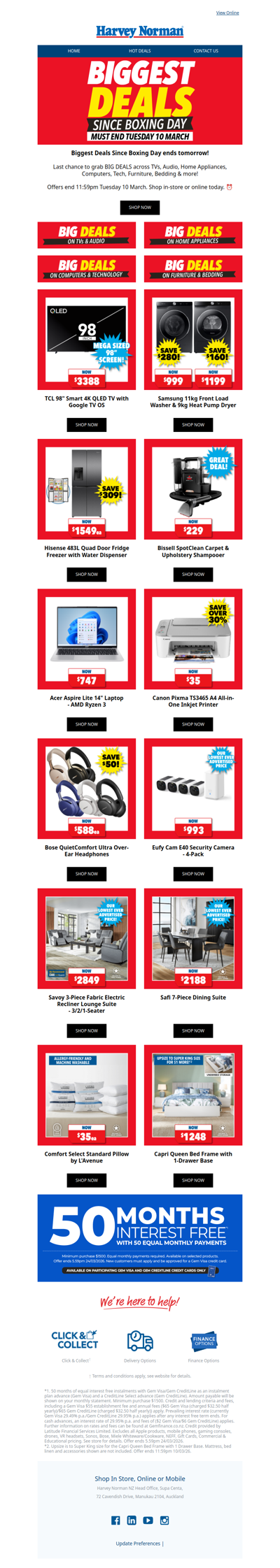 Biggest Deals Since Boxing Day Ends Tomorrow ⏰