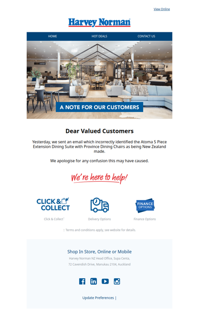 Correction and Apology for Recent Email Error