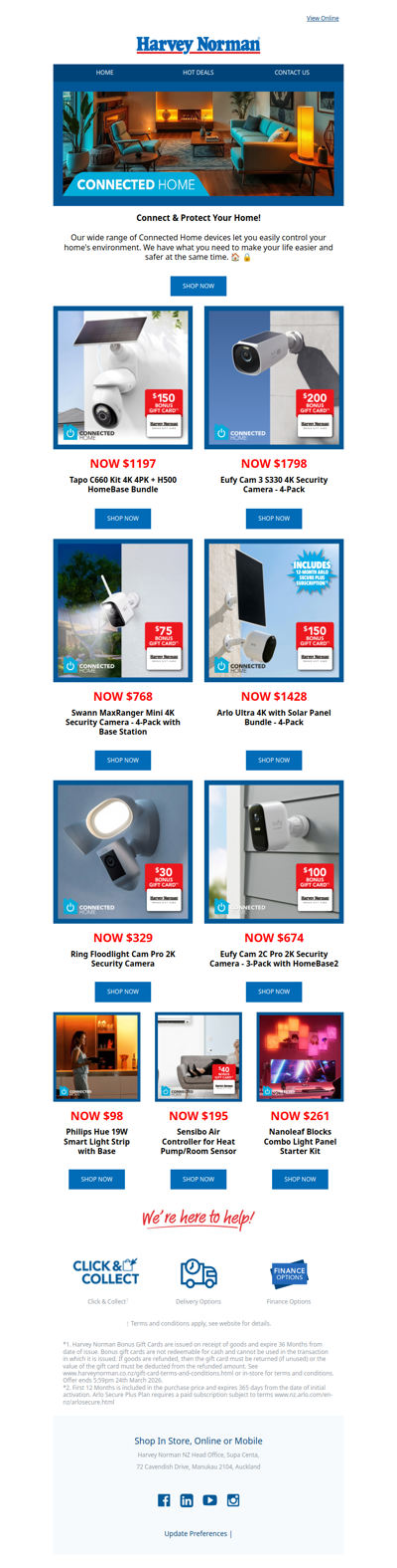 Connect & Protect Your Home with Harvey Norman