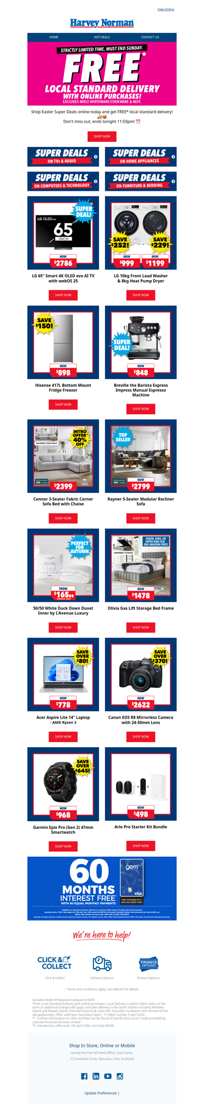 FREE* Local Standard Delivery - Ends Tonight! 🚚