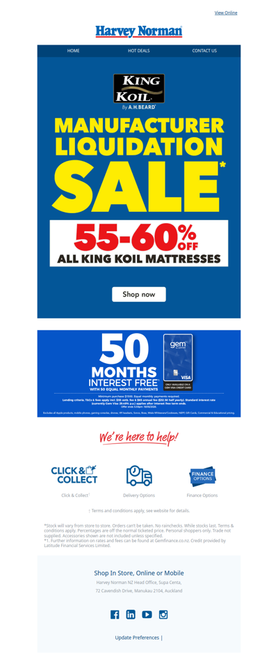 King Koil Manufacturer Liquidation Sale*!