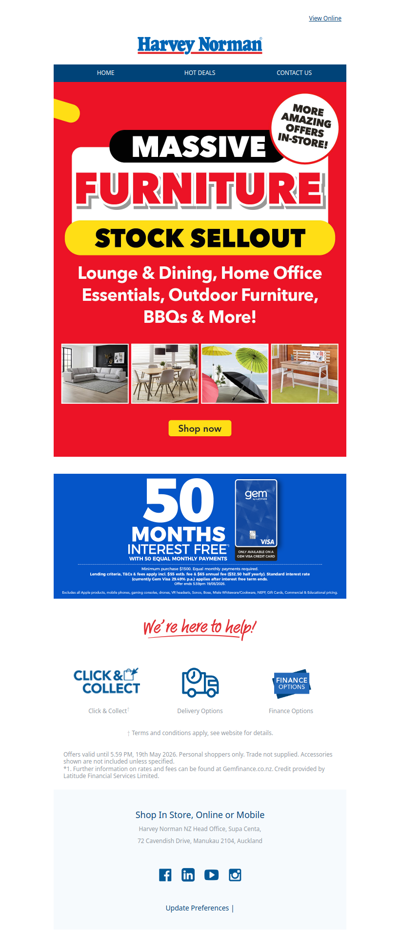 Massive Furniture Stock Sellout
