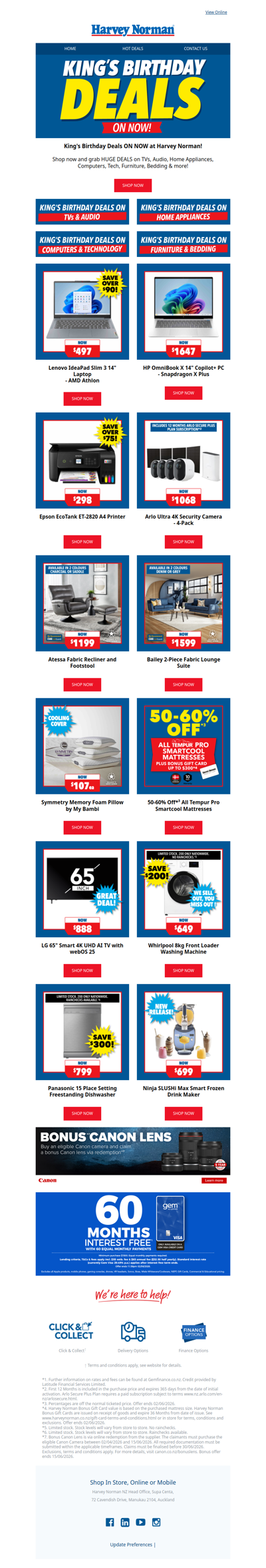 On Now: King's Birthday Deals! 👑