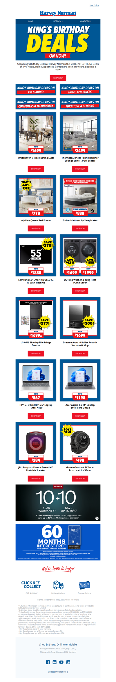 Shop King's Birthday Deals This Weekend! 🤩