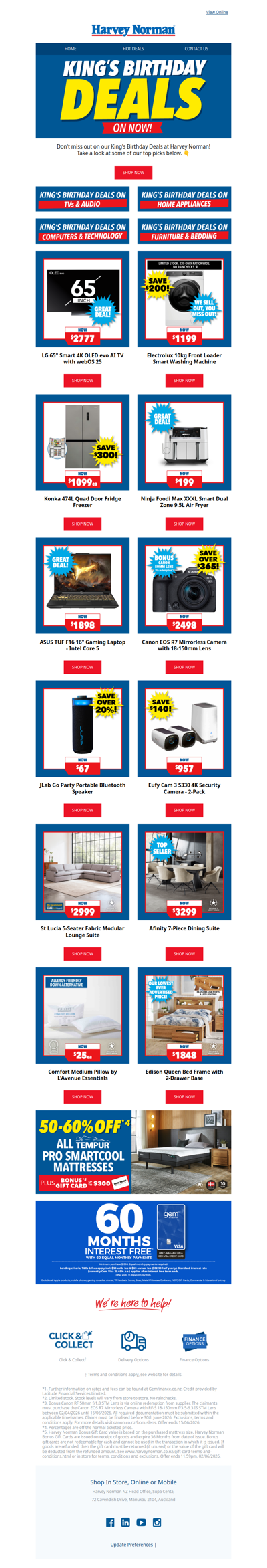 Celebrate King's Birthday with HUGE DEALS 🥳