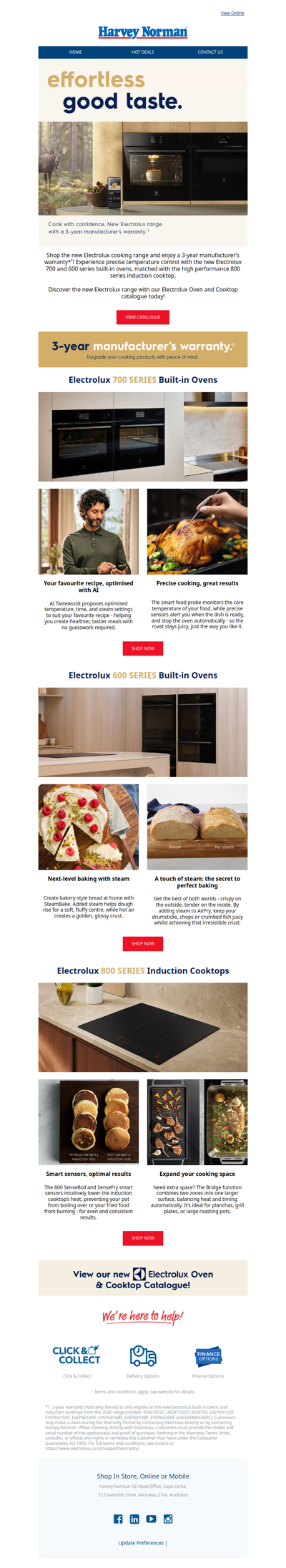 New Electrolux Oven and Cooktop catalogue Out Now!