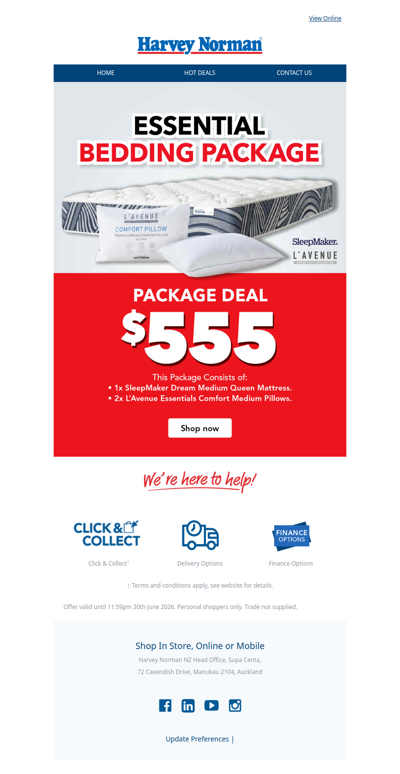 Essential Bedding Package