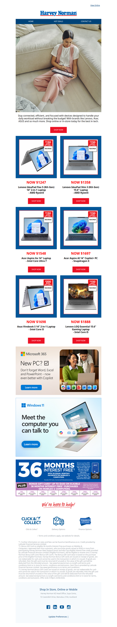 GREAT DEALS on Lenovo, Acer & ASUS! 👩‍💻
