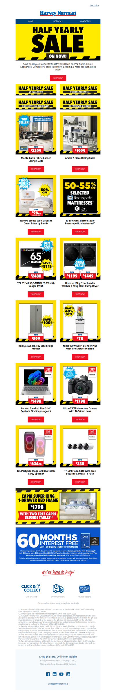 ON NOW: Half Yearly Sale!