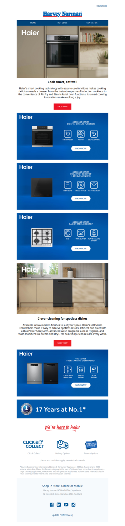 Cook smart and clean clever with Haier!
