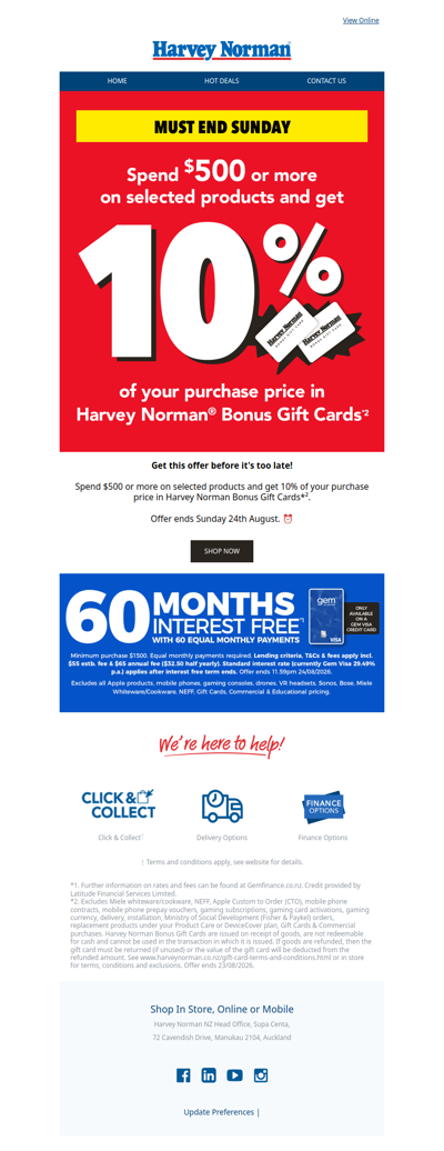 ON NOW: Get 10% in Bonus Gift Cards!*²