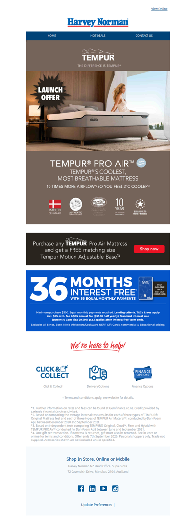 The New Tempur Pro Air Mattress Range