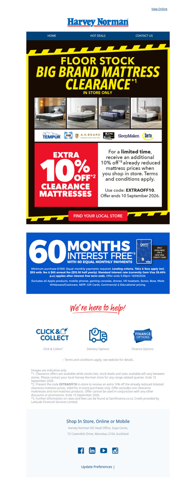 Floor Stock Big Brand Mattress Clearance*¹