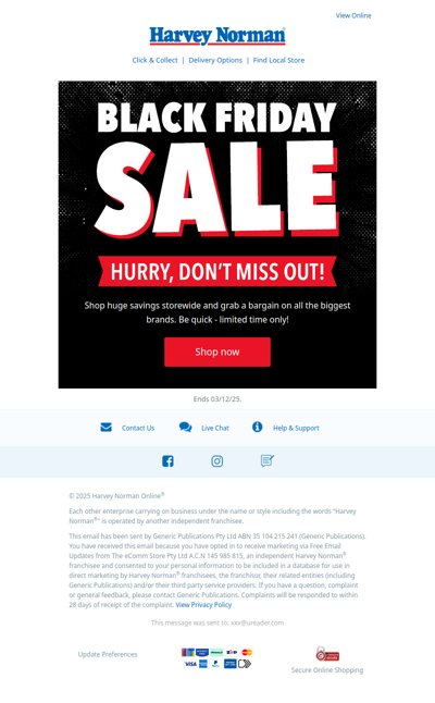 Black Friday has arrived | Shop huge deals storewide