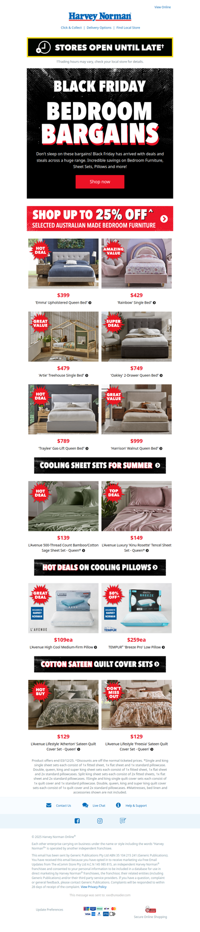 Black Friday Bedroom Bargains | Don't Miss Deals on Furniture, Manchester & more